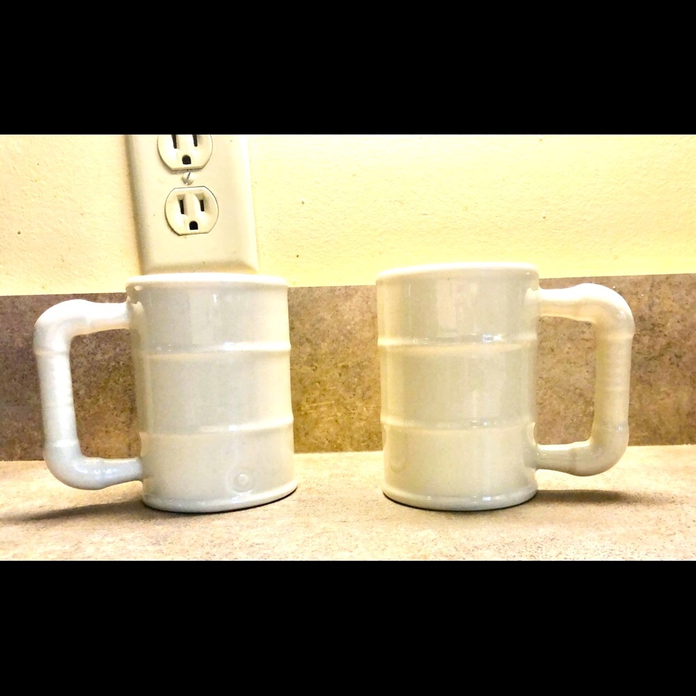Vintage Kingwood Ceramic Oil Drum coffee Mugs